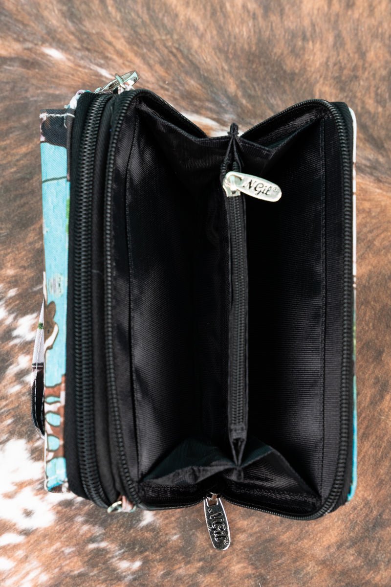 NGIL Have You Herd Versatile Crossbody Organizer Clutch Wallet