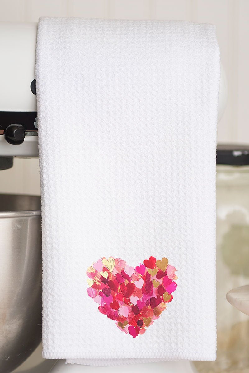 Full Of Affection Waffle Style Kitchen and Bathroom Tea Towel