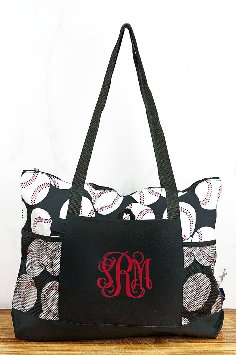 Spacious NGIL Polyester Canvas Baseball Pocket Tote Bag