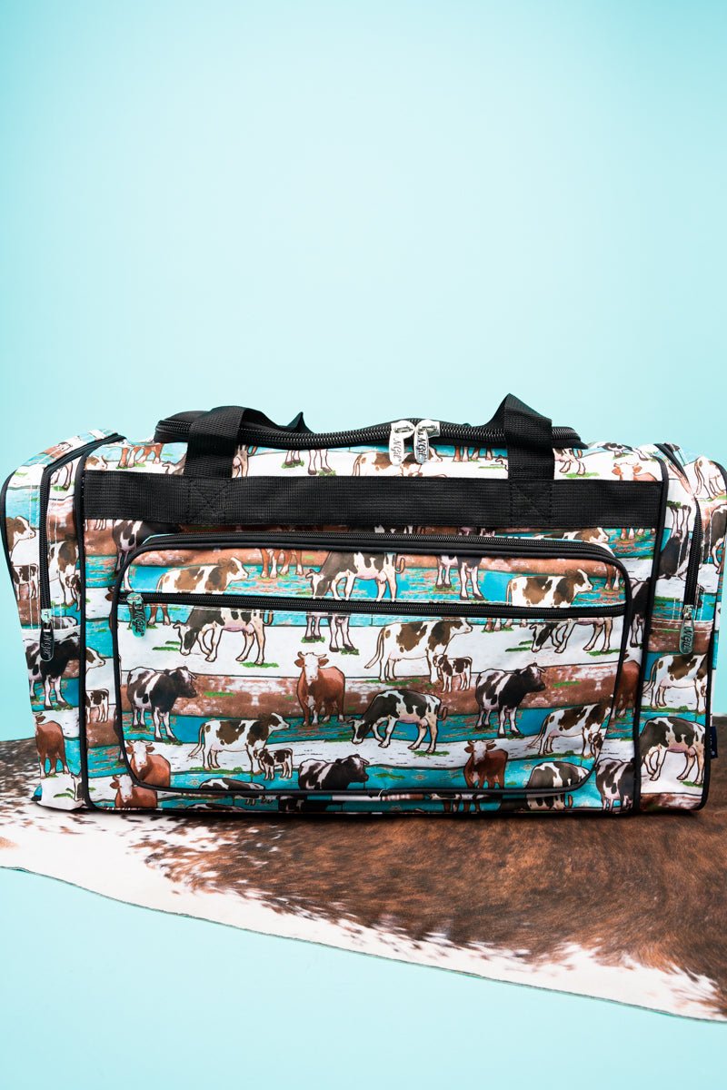NGIL Brand 'Have You Herd' Style 23-Inch Duffle Bag for Short Trips