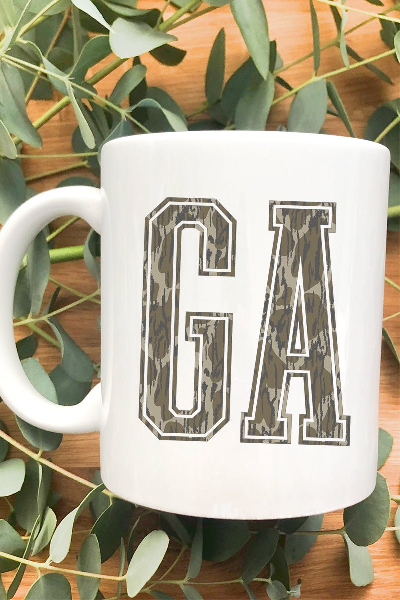 Stylish Camo GA Sublimation Ceramic Mug for Beverages