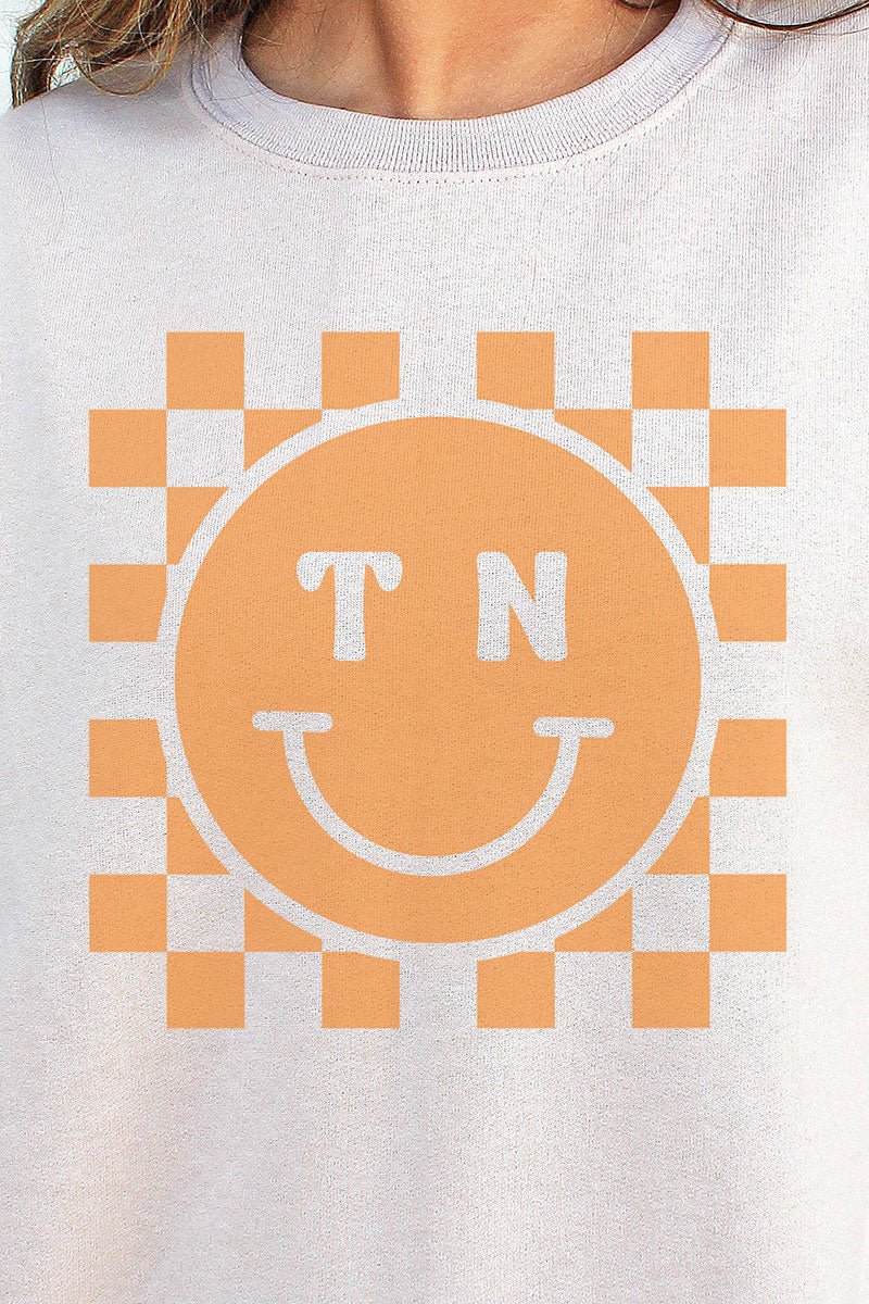 Checkerboard Graphic Unisex NuBlend Crew Neck Sweatshirt for a Happy and Cozy Wear
