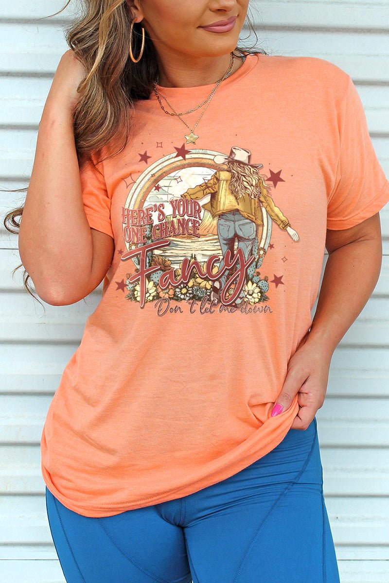 Stylish Unisex Blend Graphic T-Shirt - Fancy 'Don't Let Me Down' Design