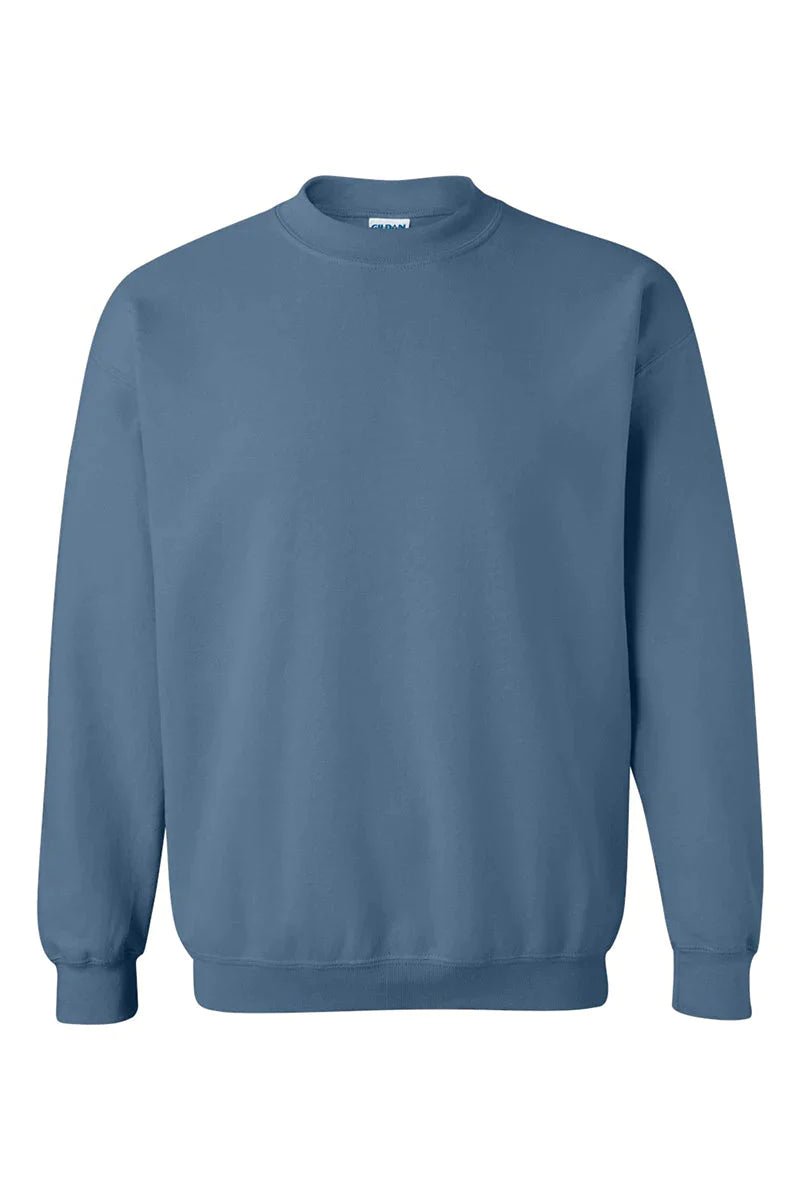 Heavy-weight Crew Beanie Softball Sweatshirt with Happy Face Design