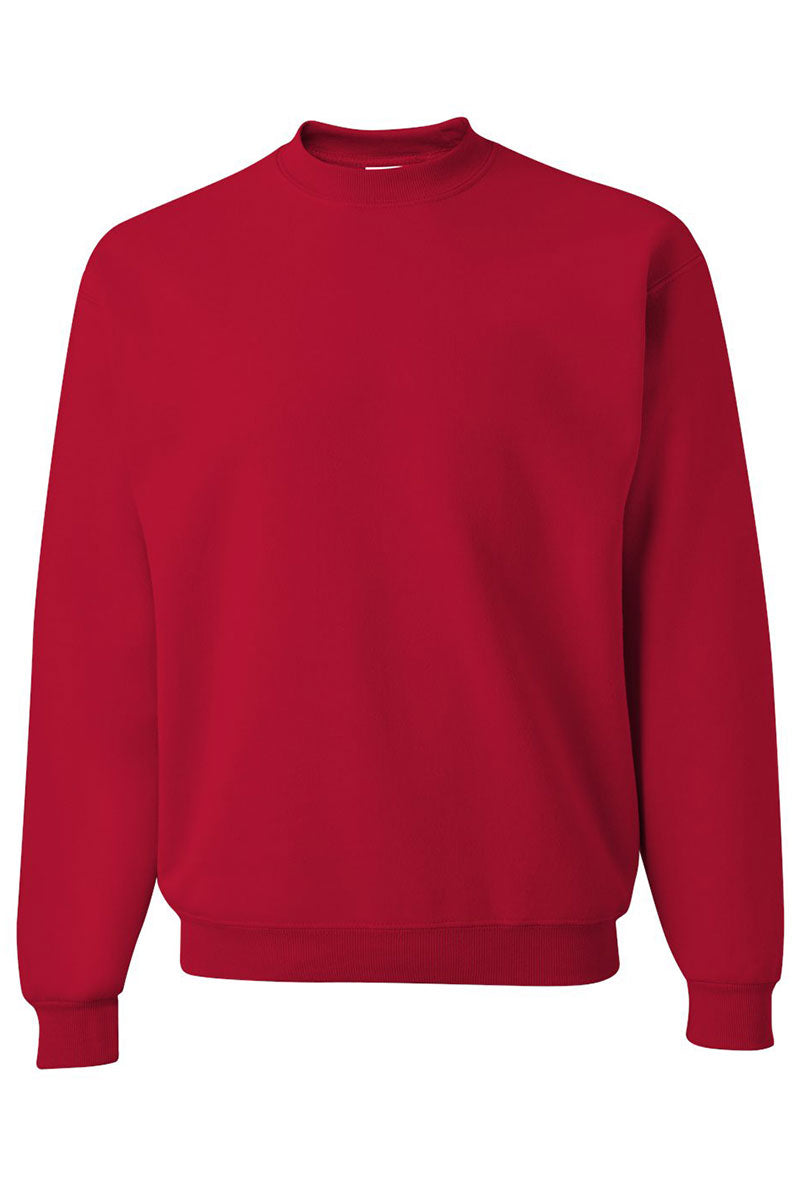 Unisex NuBlend Crew Sweatshirt with Faux Sequin Heat Transfer for Baseball Fans