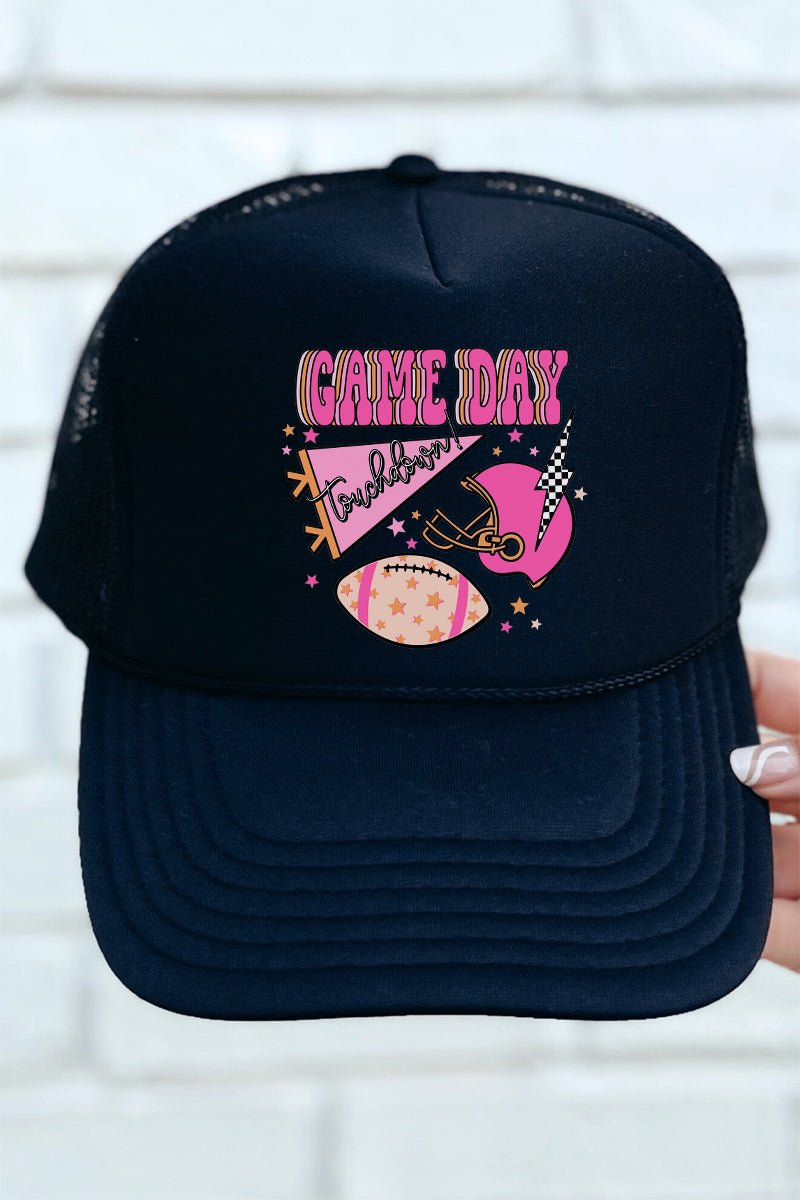 Gameday Touchdown Style Foam Front Mesh Trucker Baseball Cap for Sports Enthusiasts