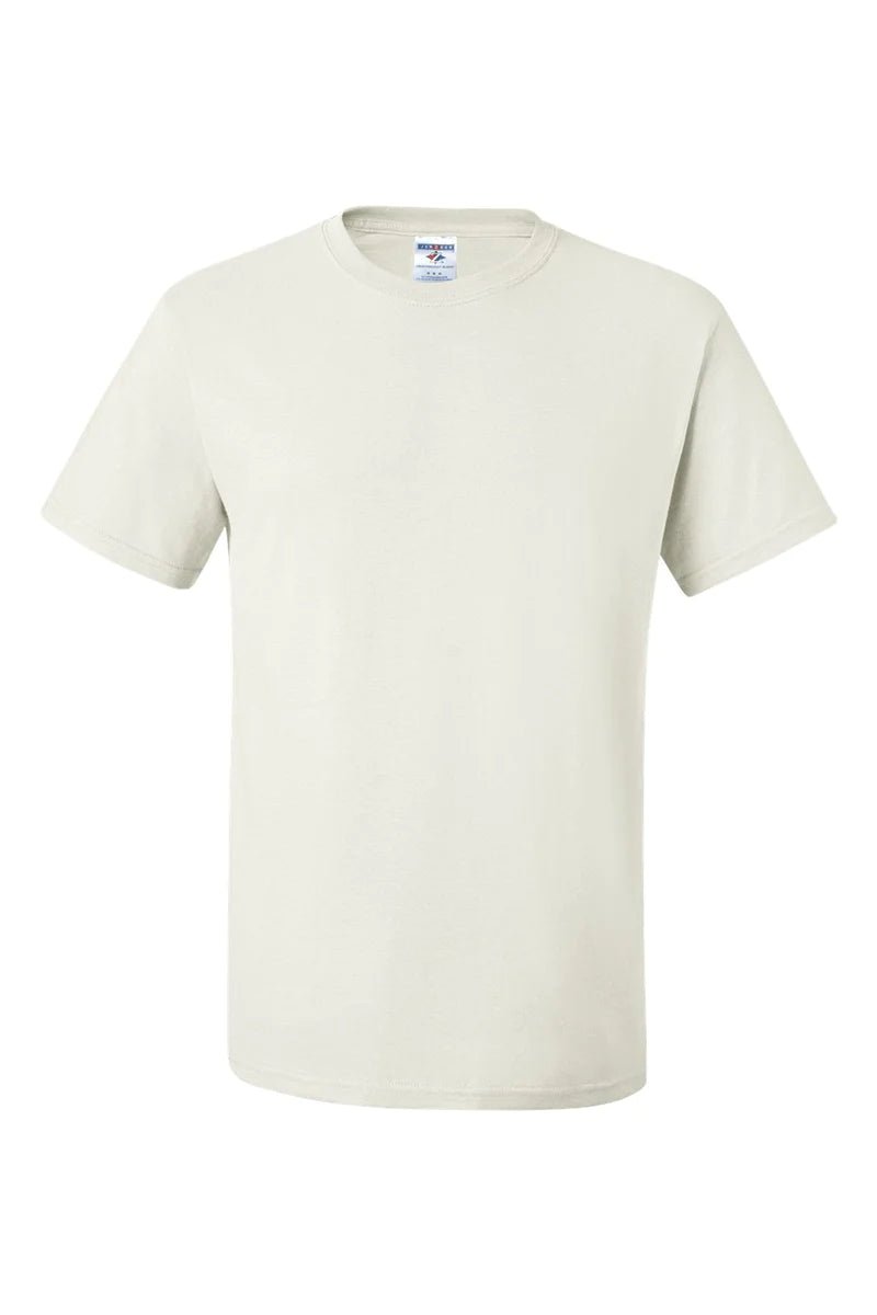 Moisture-Wicking 50/50 Cotton/Polyester Arched Leopard Print Short Sleeve Tee