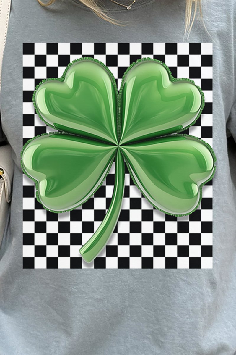 Adult Retro Bubble Clover Comfort Ring-Spun Cotton Graphic Tee