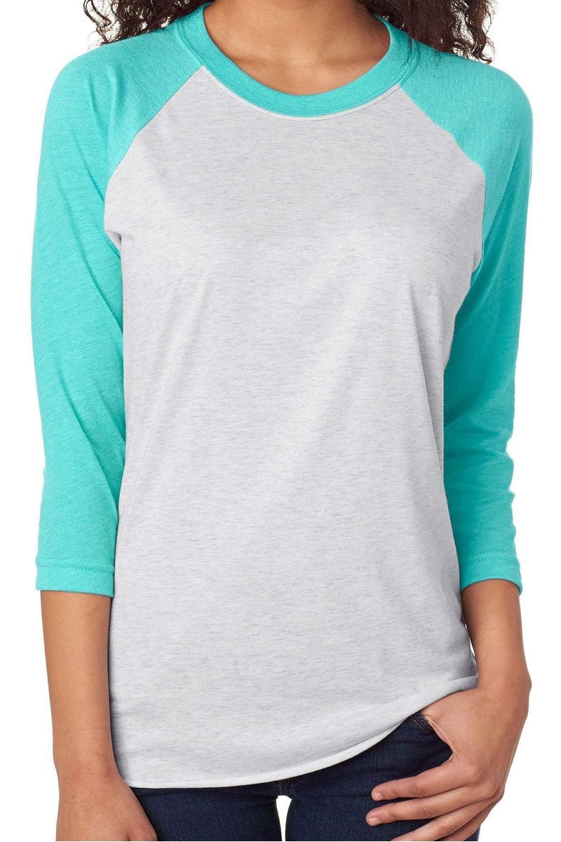 Unisex Floral Graphic 3/4 Raglan Tri-Blend Soccer Mom T-Shirt