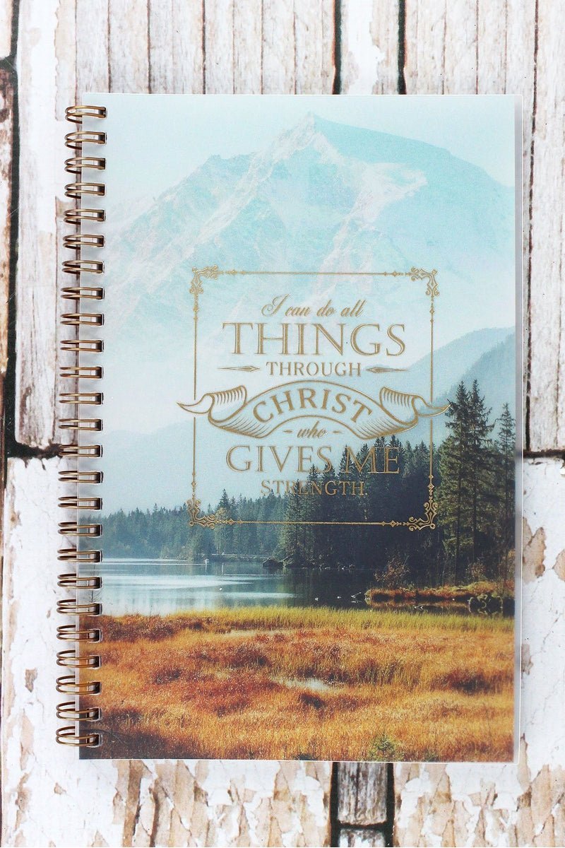 Inspirational Christ - Centered Wire - Bound Journal for Thoughts and Notes
