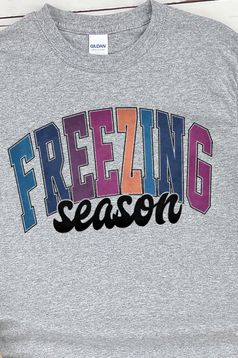 Adult Heavy Cotton Long Sleeve T-Shirt for Freezing Season