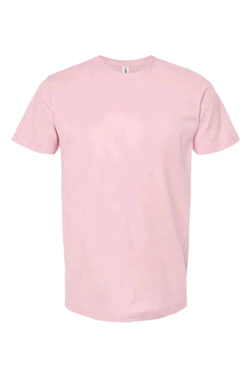 Unisex Blend Faux Sequin Graphic Peace Love Soccer Heat Transfer T-Shirt