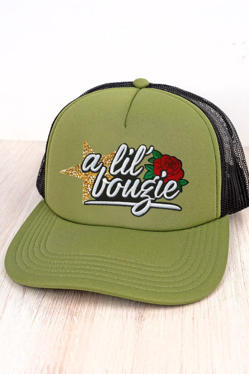Fashionable Faux Patch A Bit Stylish Transfer Foam Front Mesh Trucker Hat - A Trendy Headwear Option