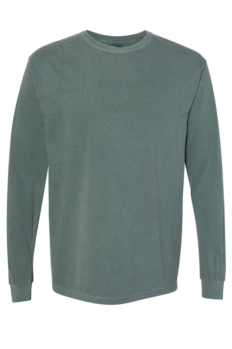 Cozy Merry And Bright Coquette Bow Heavyweight Long Sleeve T-Shirt in Comfort Colors