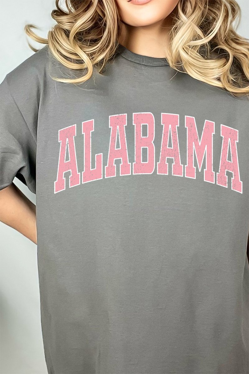 Alabama Athletic Varsity Style Short Sleeve Unisex Relaxed Fit Graphic T-Shirt for Daily Wear