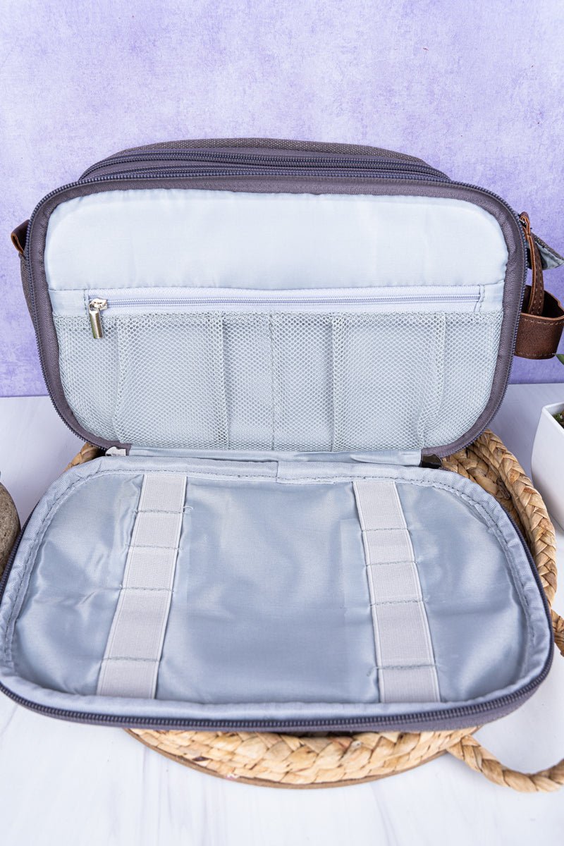Gray NGIL High - Quality Travel - Ready Cosmetic Toiletry Bag