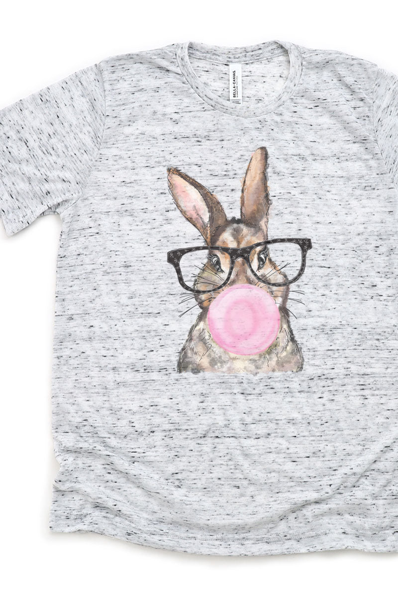 Stylish Vintage Bubblegum Bunny Unisex Short Sleeve Graphic Tee