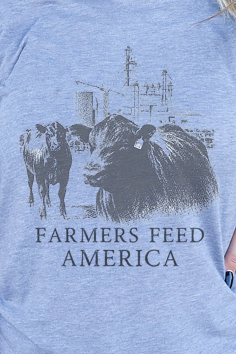 Farmers Feed America Soft and Breathable Adult Blend T-Shirt