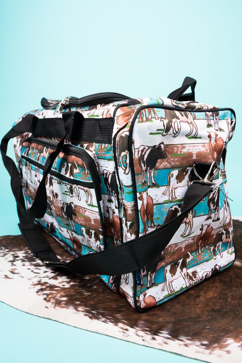 NGIL Brand 'Have You Herd' Style 23-Inch Duffle Bag for Short Trips