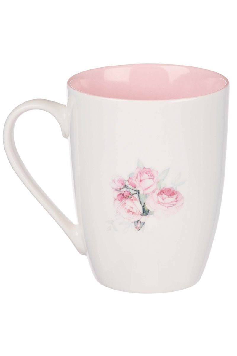 Newly Designed Vintage Floral Ceramic Mug with Gold Foil Accents