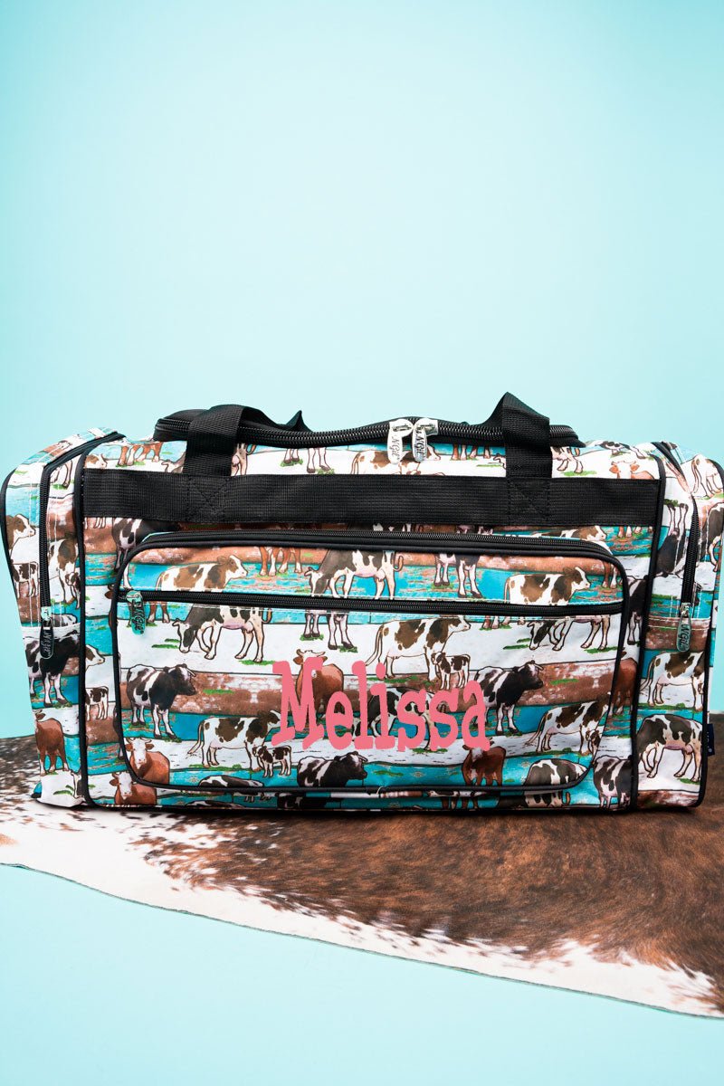 NGIL Brand 'Have You Herd' Style 23-Inch Duffle Bag for Short Trips