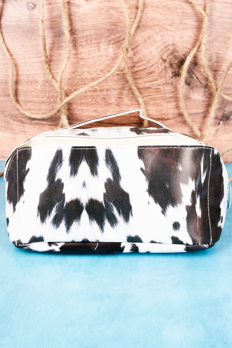Seize The Moment Jetsetter Expandable Faux Leather Multi - functional Makeup Storage Bag