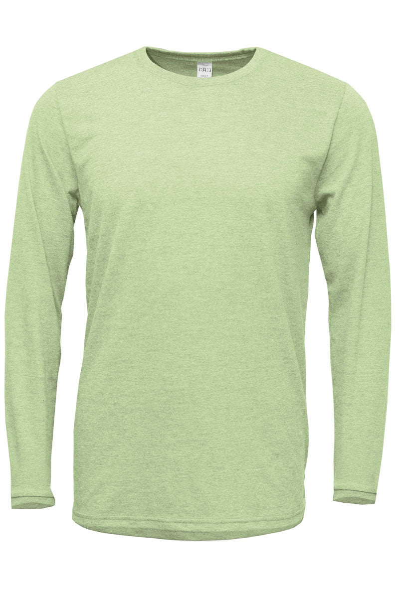 Adult Soft-Tek Blend Long Sleeve Graphic Tee - Santa's Fav for Teachers