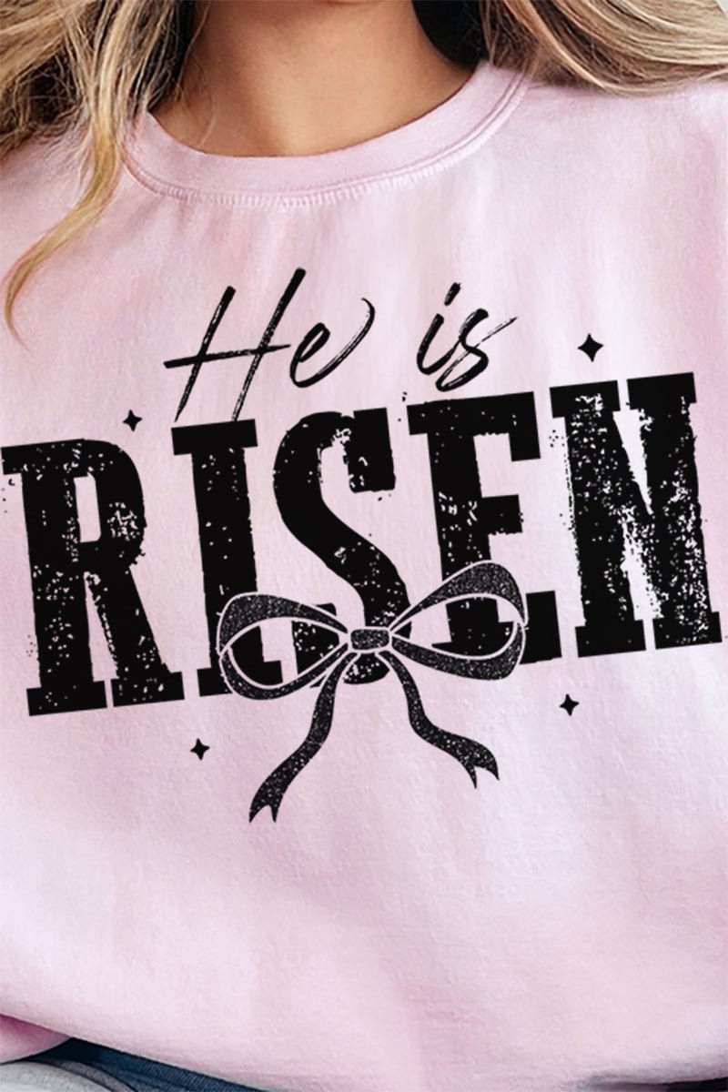 He Is Risen Cozy Unisex NuBlend Crew Neck Sweatshirt