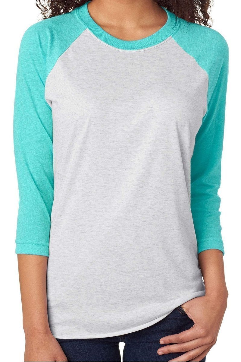 Unisex Santa Merry Christmas Y'all 3/4 Raglan Tri - Blend Graphic T - Shirt
