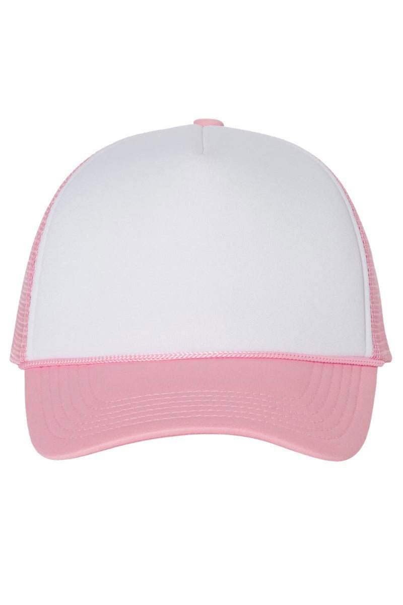 Stylish Glitzy Brushed Coquette Style Foam Front Mesh Back Trucker Cap for Fashionable Individuals