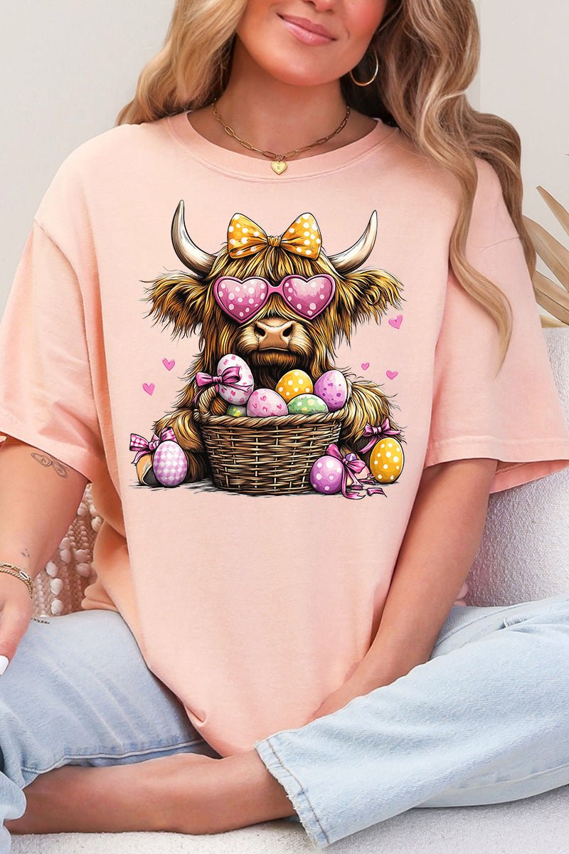 Adult Comfort Colors Ring-Spun Cotton Tee with Highland Hops & Eggs Design