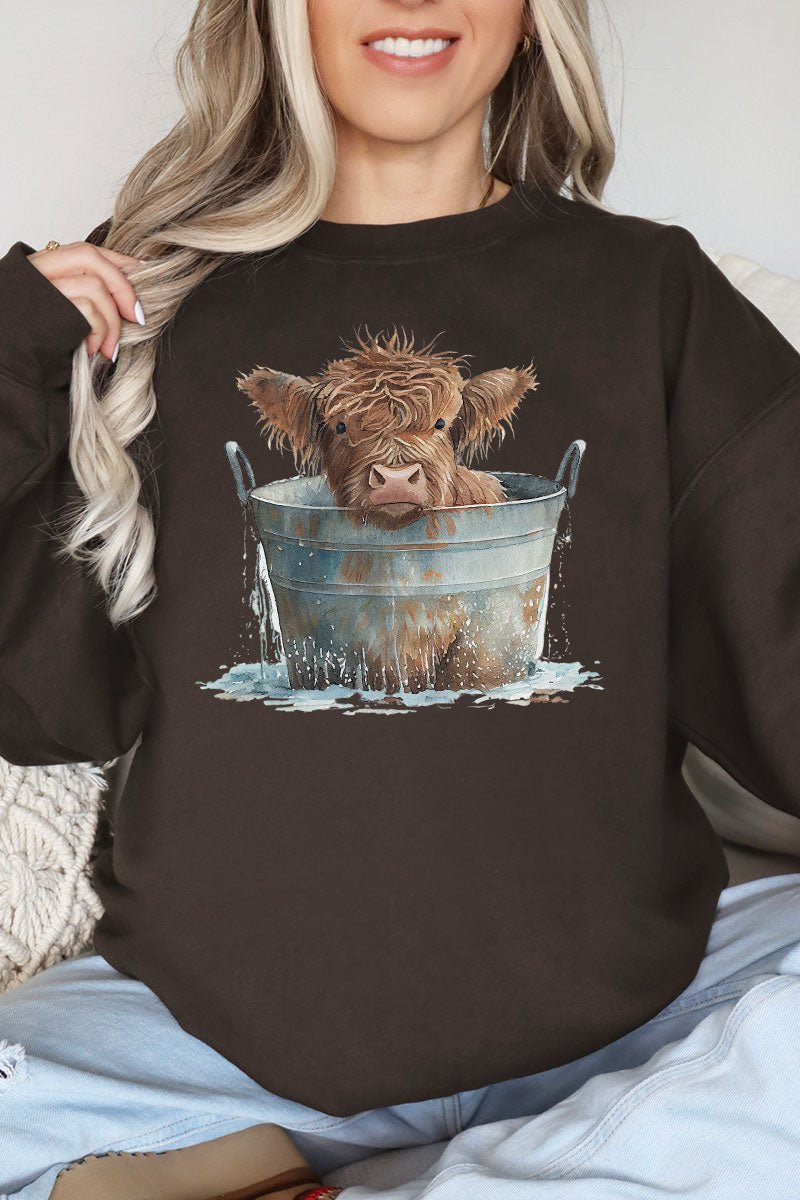 High - quality Heavy - duty Crew Neck Sweatshirt for Everyday Wear from Highland Water Bucket