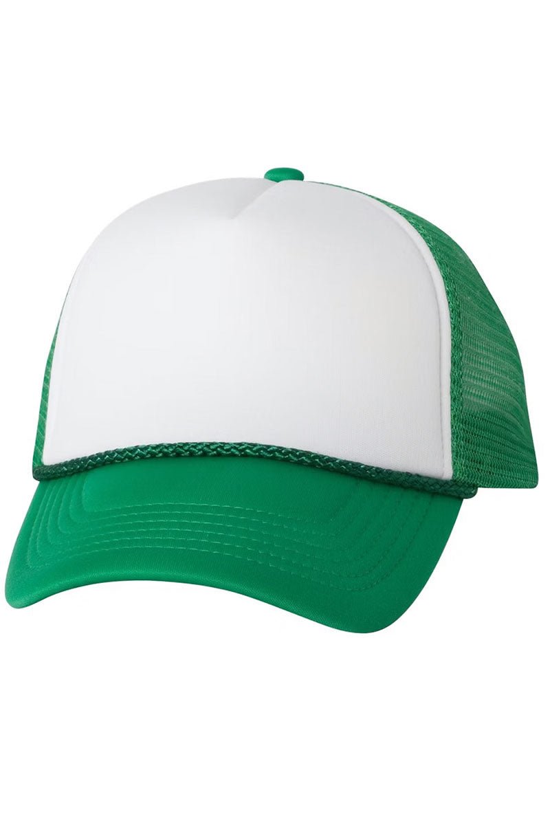 Stylish Glitzy Brushed Coquette Style Foam Front Mesh Back Trucker Cap for Fashionable Individuals
