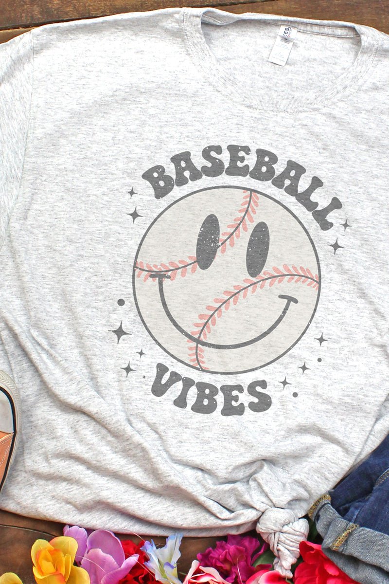 Joyful Visage Baseball - Inspired Moisture - Wicking 50/50 Cotton/Polyester Short - Sleeve T - Shirt