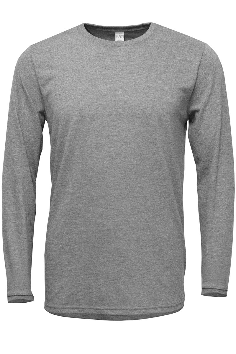 Adult Soft-Tek Blend Long Sleeve Graphic Tee - Santa's Fav for Teachers