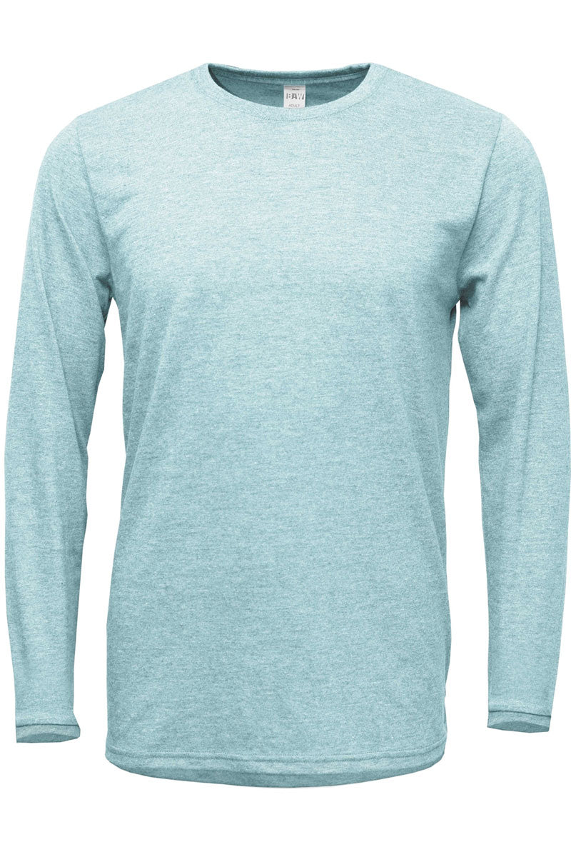 Adult Soft-Tek Blend Long Sleeve Graphic Tee - Santa's Fav for Teachers
