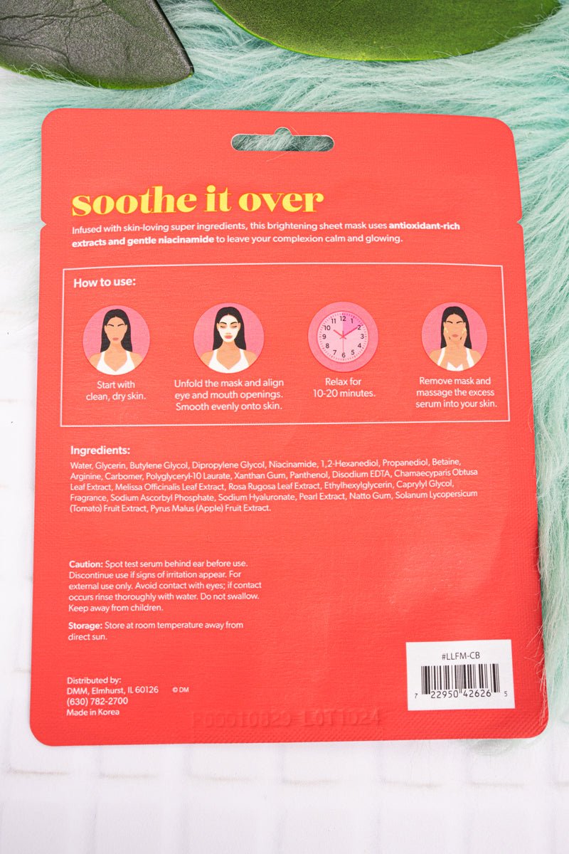Glow-Enhancing Calm & Brightening Korean Facial Mask for Radiant Skin