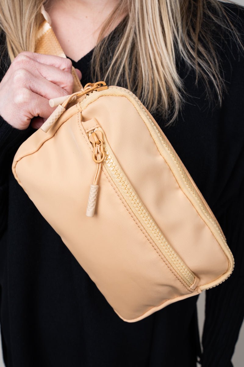 NGIL Khaki Atlanta Fashionable Belt Waist Bag for Hands - Free Convenience