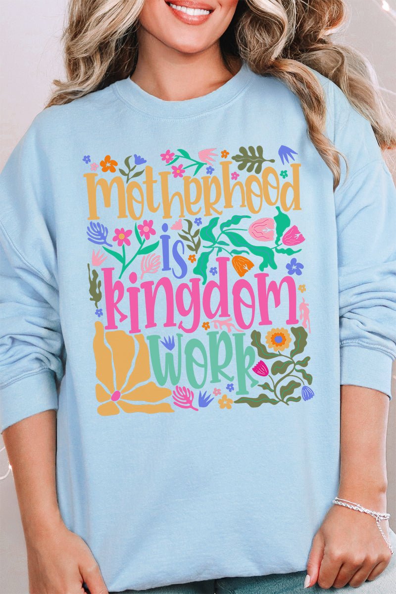 Unisex Kingdom Work NuBlend Crew Style Sweatshirt for Casual Wear