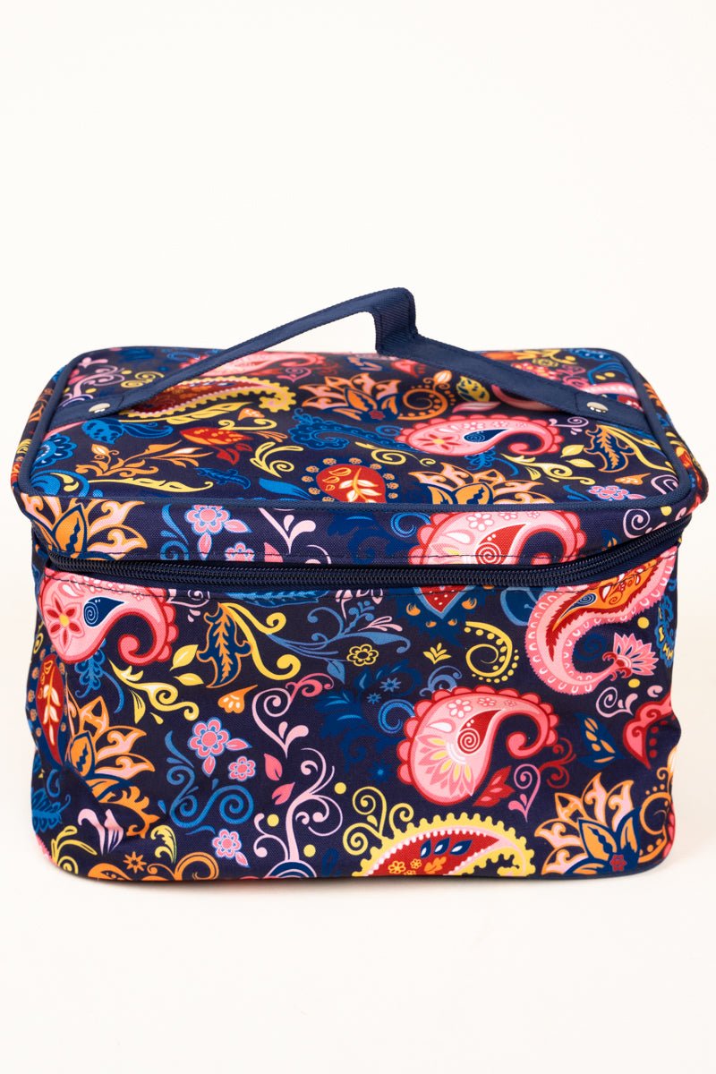 Stylish NGIL Paisley Pattern Train Case for Travel and Home