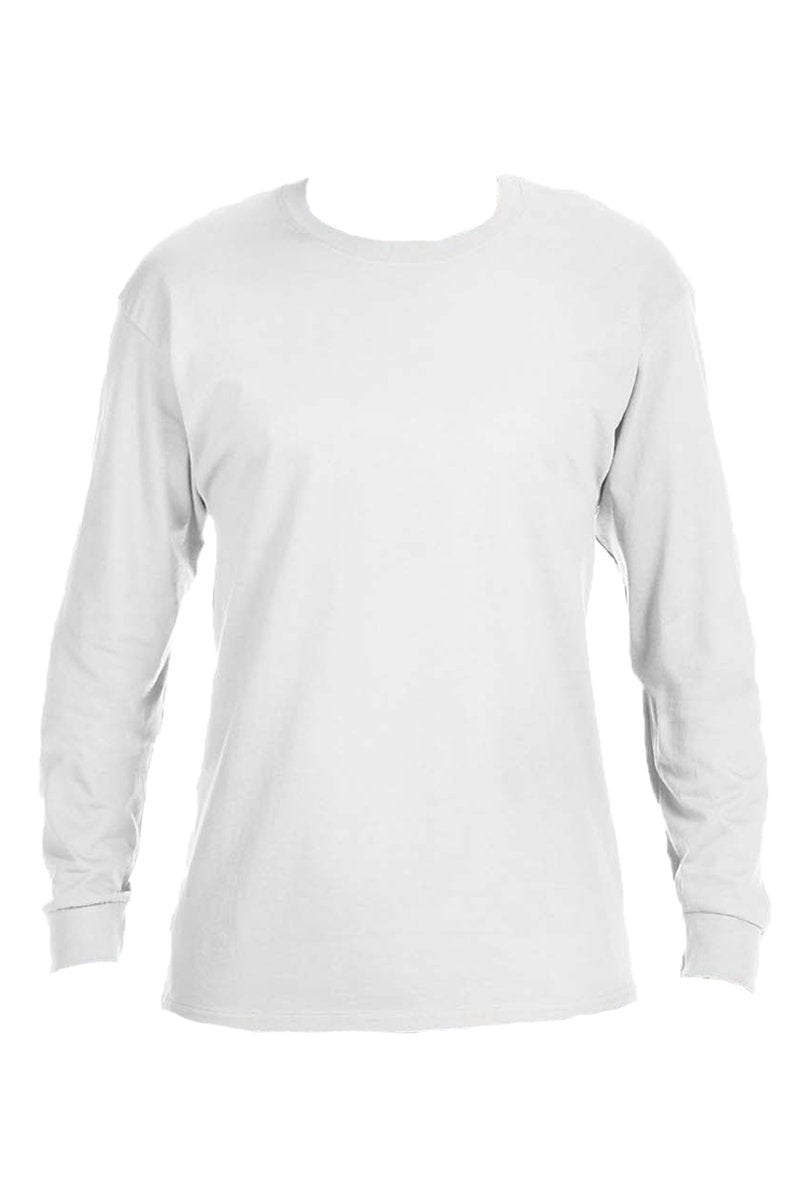 Unisex Moisture-Wicking 50/50 Long-Sleeve Tee with Love More Lavender Puff Vinyl