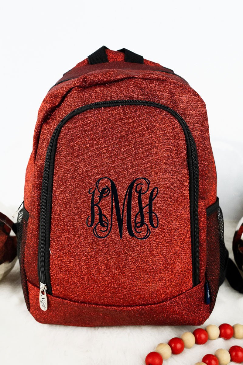NGIL Medium Red Backpack with Glitz and Glam Style