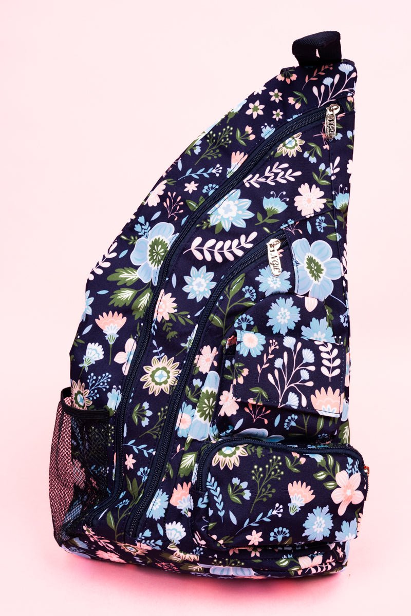 NGIL Versatile Summer Meadow Adjustable Sling Backpack for Everyday Use