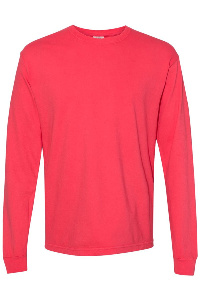 Comfort Colors Long Sleeve T-Shirt in Stunning Red/Orange Shades