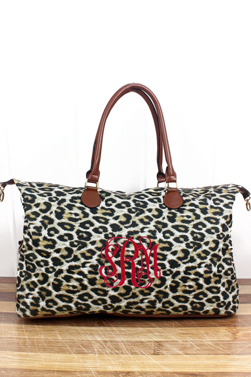NGIL Fashionable Leopard Print Weekender Travel Bag