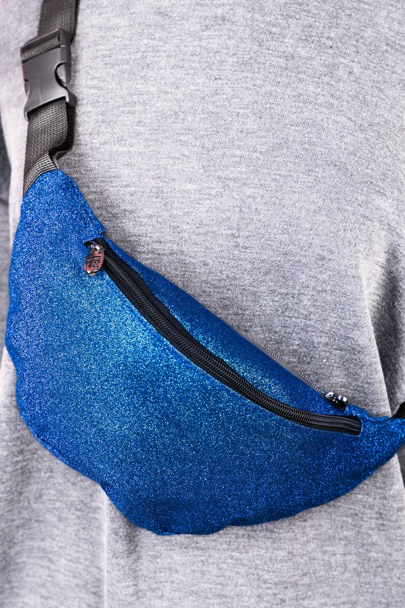 NGIL Glittery Royal Glam Fanny Pack for Convenient Shopping and Vacations