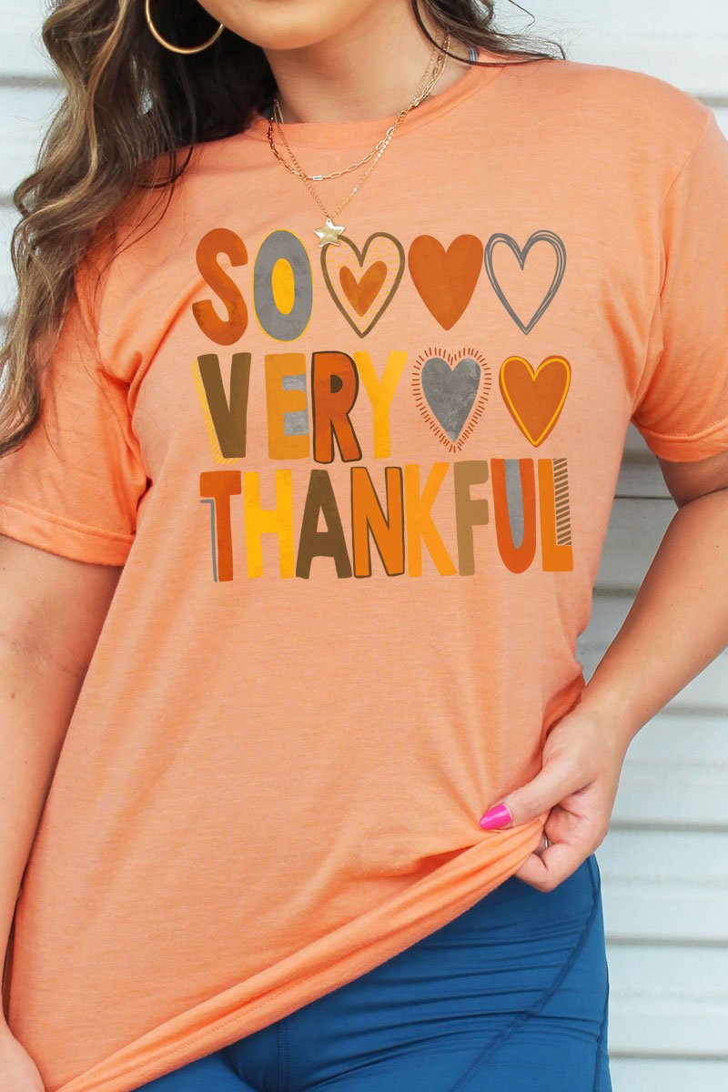 Unisex Soft Blend Thankful Graphic Tee with Cool Design
