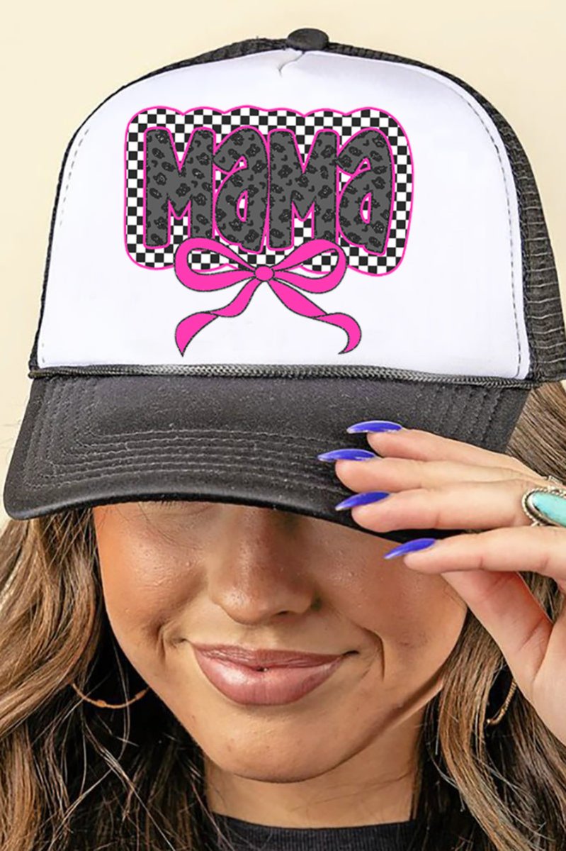 Stylish Leopard Design Foam Front Mesh Back Trucker Cap for Moms
