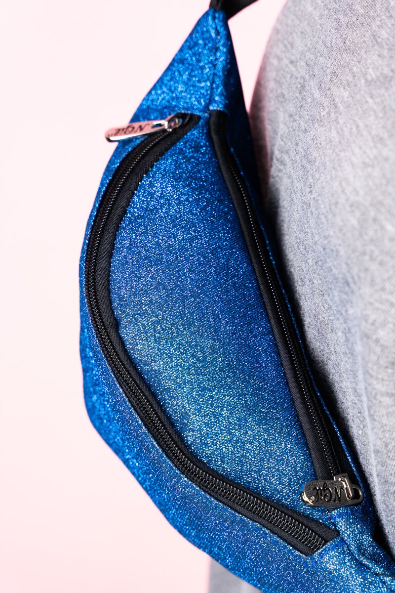 NGIL Glittery Royal Glam Fanny Pack for Convenient Shopping and Vacations