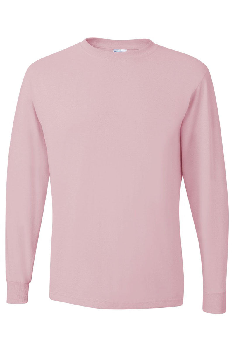 Unisex Moisture-Wicking 50/50 Long-Sleeve Love Hearts Tee